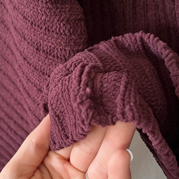 Sage The Label Greater Good Boat Neck Ribbed Sweater in Red Women's Size S - Picture 9 of 12